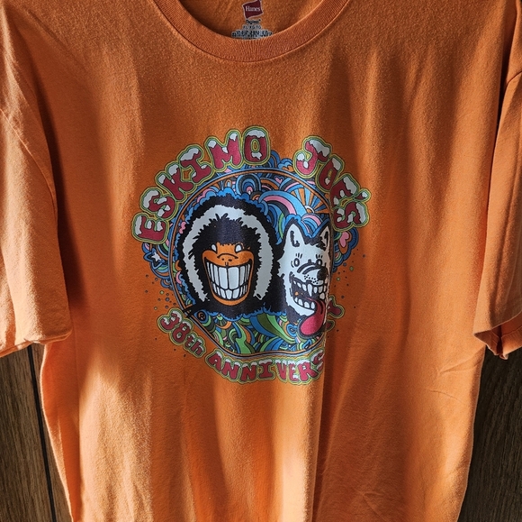 Hanes Other - Eskimo Joe's 38th Anniversary Reto Hippie Orange Graphic Tee T Size XL